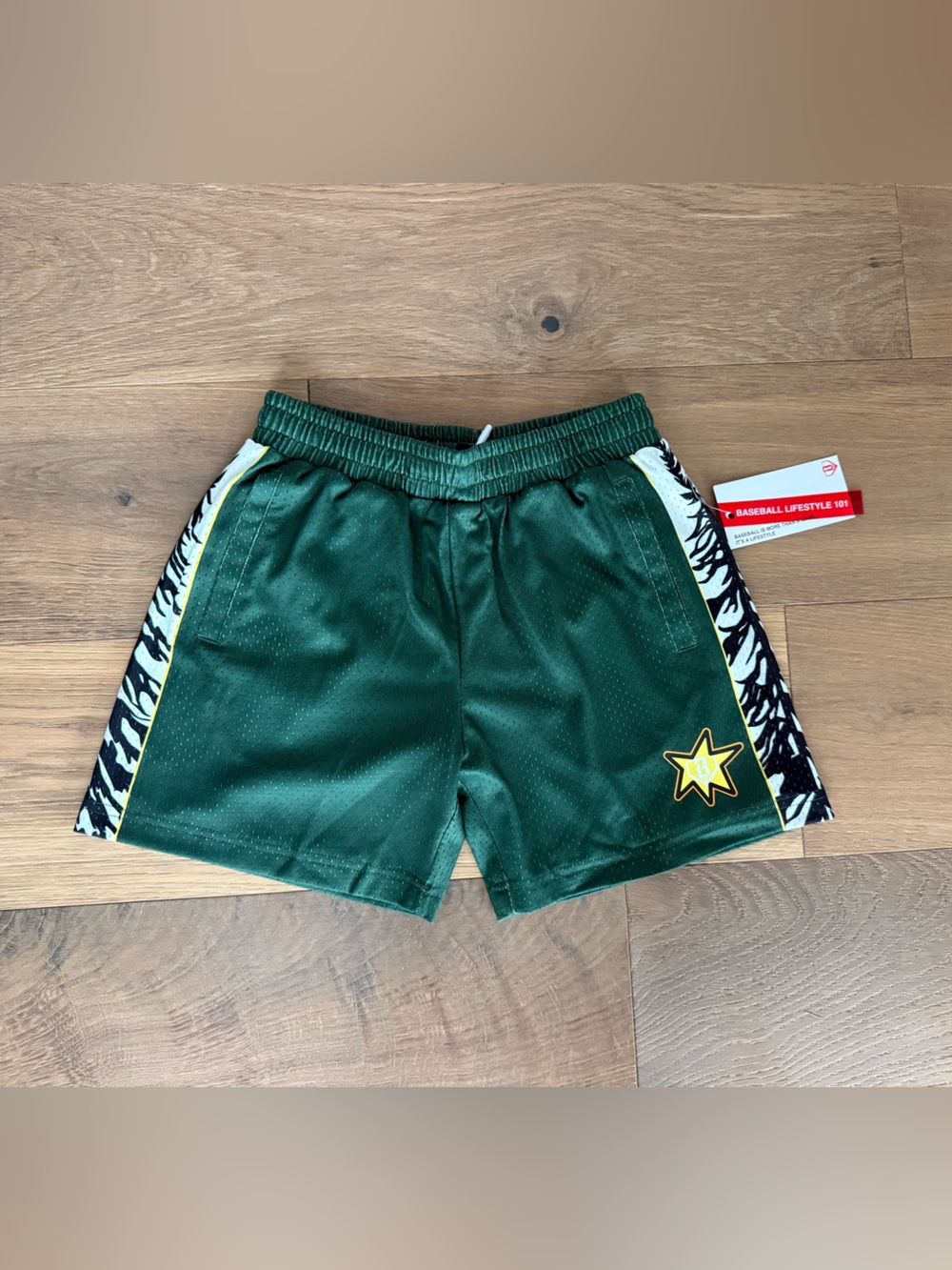 Baseball Lifestyle 101 - Forest Youth Shorts - Green- NEW WITH TAGS